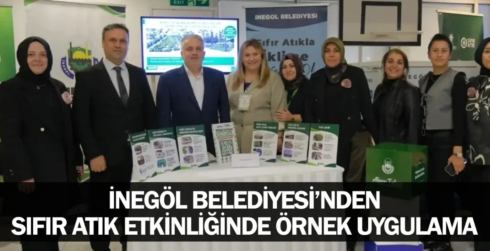 İnegöl Belediyesi’nden Sıfır Atık Etkinliğinde Örnek Uygulama