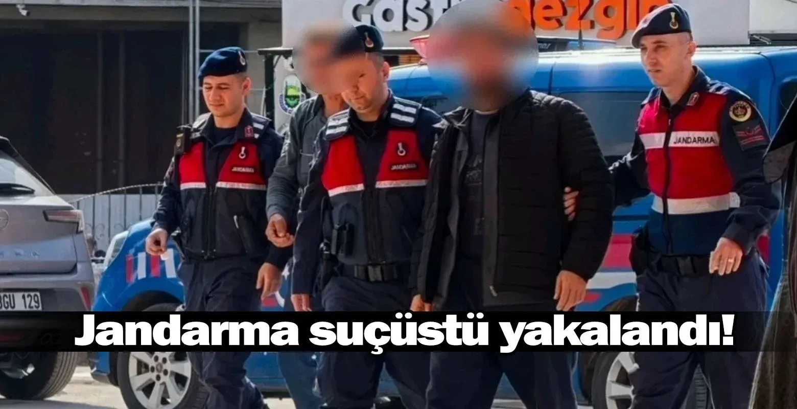 Jandarma suçüstü yakalandı!