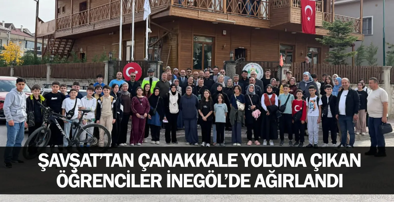 Şavşat’tan Çanakkale Yoluna Çıkan Öğrenciler İnegöl’de Ağırlandı