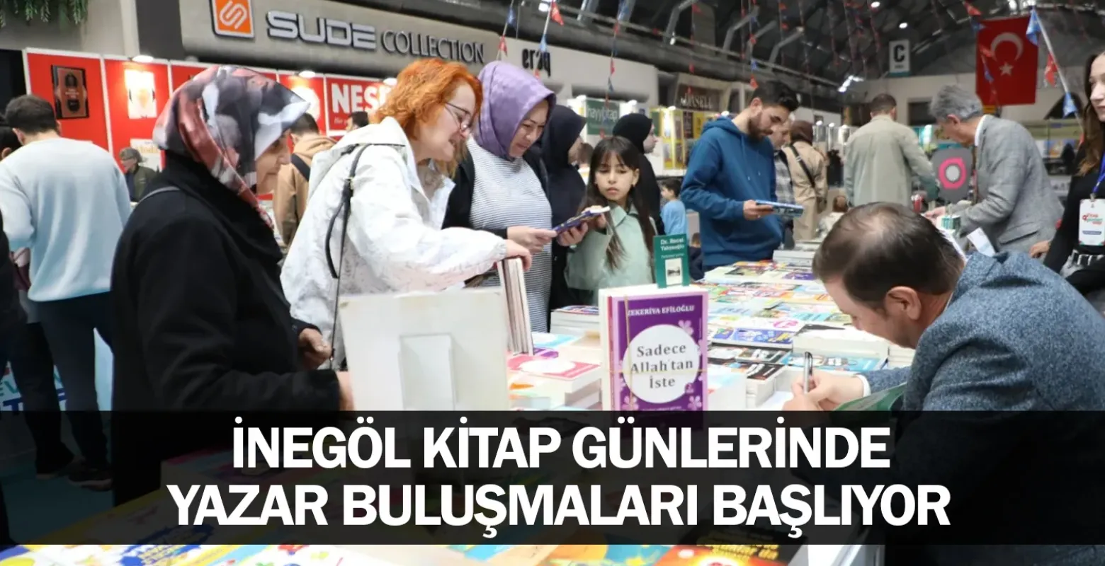 İnegöl Kitap Günlerinde Yazar Buluşmaları Başlıyor