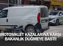 Motosiklet kazalarına karşı bakanlık düğmeye bastı!