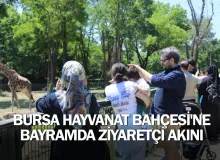 Bursa Hayvanat Bahçesi'ne bayramda ziyaretçi akını