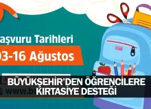 Büyükşehir’den öğrencilere kırtasiye desteği