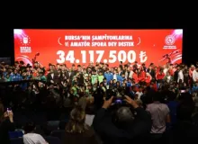 Bursa'nın şampiyonlarına ve amatör spora dev destek