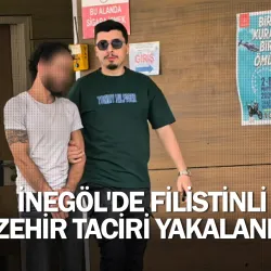 İnegöl'de Filistinli zehir taciri yakalandı