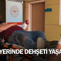 İş yerinde dehşeti yaşadı!