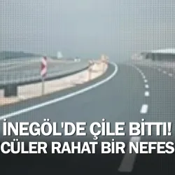 İnegöl'de çile bitti! Sürücüler rahat bir nefes aldı!
