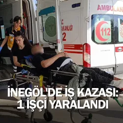 İnegöl'de iş kazası: 1 işçi yaralandı