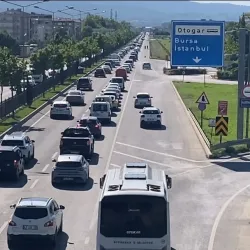 Bursa-Ankara kara yolunda bayram dönüşü yoğunluğu