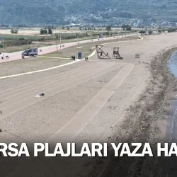 Bursa plajları yaza hazır