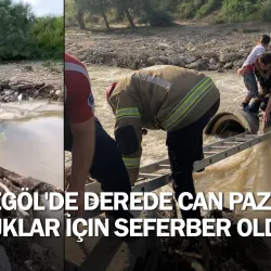 İnegöl'de Derede Can Pazarı: Çocuklar İçin Seferber Oldular