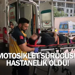 İnegöl'de motosiklet sürücüsü hastanelik oldu!
