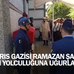 Kıbrıs Gazisi Ramazan Şahin son yolculuğuna uğurlandı