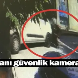 İnegöl'de kaza anı güvenlik kamerasında