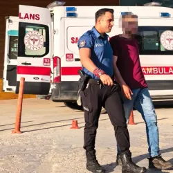 Polisi görünce kaçmaya çalıştı!