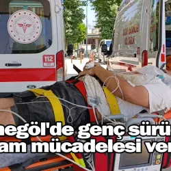 İnegöl'de genç sürücü yaşam mücadelesi veriyor!