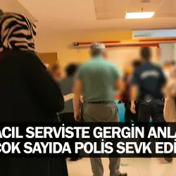 Acil serviste gergin anlar! Çok sayıda polis sevk edildi
