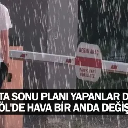 Hafta sonu planı yapanlar dikkat! İnegöl'de hava bir anda değişecek...