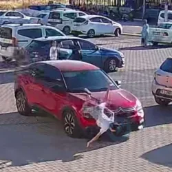 Kaza Anı Güvenlik Kamerasında