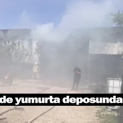 İnegöl'de yumurta deposunda yangın!