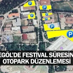 İnegöl'de festival süresince otopark düzenlemesi