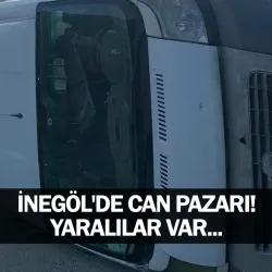 İnegöl'de can pazarı! Yaralılar var...