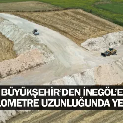 Büyükşehir’den İnegöl’e 18 kilometre uzunluğunda yeni yol