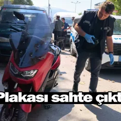 Plakası sahte çıktı!