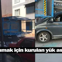 Eşya taşımak için kurulan yük asansörü ...