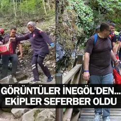 Görüntüler İnegöl'den... Ekipler seferber oldu
