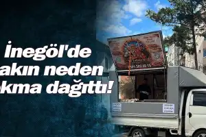 İnegöl'de bakın neden lokma dağıttı!