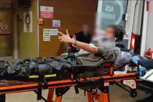 İnegöl'de su birikintisi kazaya yol açtı