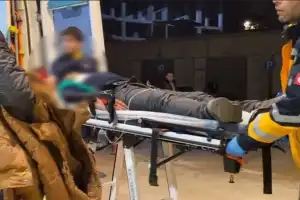 Motosiklet kazası korkuttu