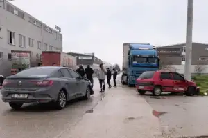 İnegöl'de korkutan kaza