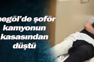 İnegöl'de şoför kamyonun kasasından düştü