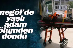 İnegöl'de yaşlı adam ölümden döndü