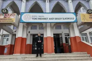 İnegöl TOKİ Mehmet Akif Ersoy İlkokulu’nda Yeni Model: Pergel Nakış