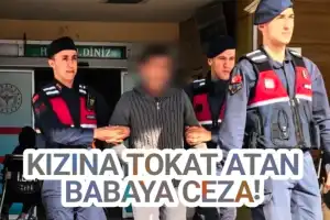 İnegöl'de kızına tokat atan babaya ceza!