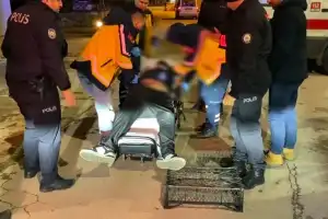 İnegöl'de polisin müdahalesi hayat kurtardı
