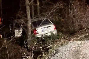 Agaçlık alana uçtu!