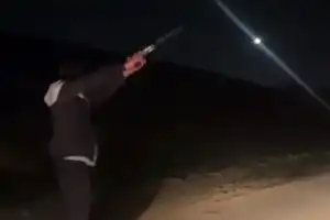 Havaya ateş ettiği anları sosyal medyada paylaşınca...