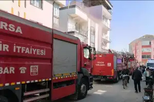 İnegöl'de korkutan yangın