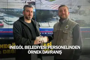 İnegöl Belediyesi Personelinden Örnek Davranış
