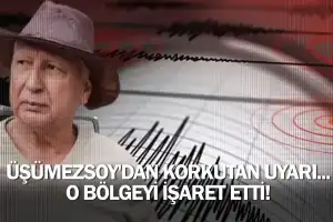 Üşümezsoy'dan korkutan uyarı... O bölgeyi işaret etti!
