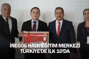 İnegöl Halk Eğitim Merkezi Türkiye'de İlk 10'da