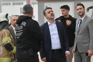 Biba, İnegöl'de yangın bölgesinde incelemelerde bulundu