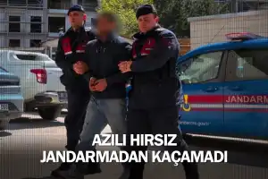 Azılı hırsız jandarmadan kaçamadı