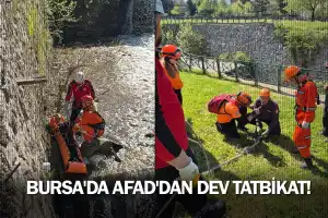 Bursa'da AFAD'dan dev tatbikat!