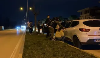 İnegöl'de korkutan kaza! İnegöl'de korkutan kaza!