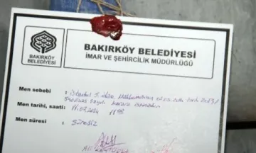 O Inşaatlar Mühürlendi